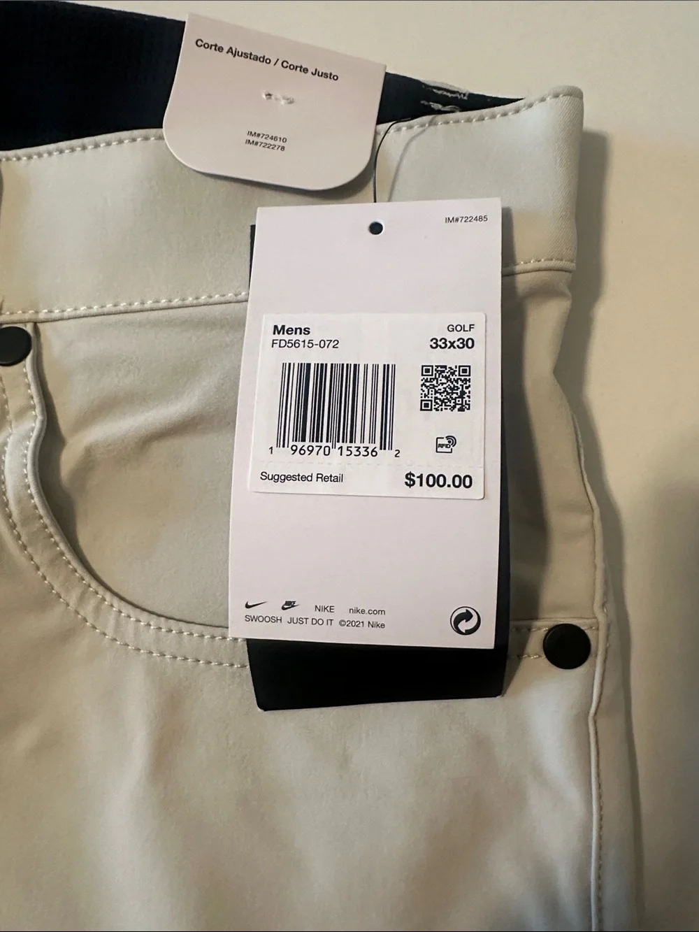 Nike Men's 5-Pocket Slim Golf Pants